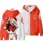 Genshin Impact Cosplay kost&uuml;&uuml;m Mona Kaeya Klee Diluc Venti Paimon Zhongli Keqing Ganyu Unisex 3D t&otilde;mblukuga kapuutsiga riided L