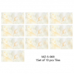 10 tk kollase graniidi marmorist plaatide seinakleebis K&ouml;&ouml;k &otilde;likindel vannitoa kraanikauss veekindlad isekleepuvad kunsti seinakleebised 15cmX30cmX10pcs