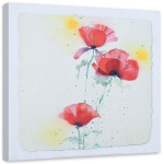 L&otilde;uenditr&uuml;kk Poppies Watercolor 30x30 punane