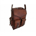 Kitsenahast seljakott S&uuml;learvuti seljakott Vintage pruun meeste ehtne S Travel Uus 6.7x12.6x15.8 pruun