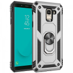 Samsung Galaxy J6 A6 2018 J600F / J6 J4 Plus J610F Prime Case kahekihilise s&otilde;jalise soomus&uuml;mbrise magnetr&otilde;ngaga aluse k&otilde;vakaane jaoks For Galaxy J4 Plus