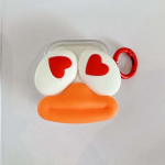 Ins 3D Duck Cartoon Couple k&otilde;rvaklappide &uuml;mbris Apple Airpodidele 3 2 1 Pro 2. Juhtmeta Bluetooth Love Peakomplekti Laadimiskarbi kate For Airpods 3 (2021)