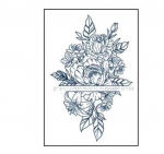 Herbal plant flower arm tattoo stickers for men and women simulation semi permanent tattoo stickers that cannot be washed off must