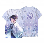 Suvemood Anime Deemonitapja Kochou Shinobu 3D T-s&auml;rk Laste vabaaja T-s&auml;rk Poiss T&uuml;druk Unisex Riided Suured T-s&auml;rk Topid 150(11T-12T)