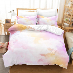 Luksuslik pere 3D v&auml;rviprindiga voodipesukomplekt vikerkaarev&auml;rviga tekikate ja padjap&uuml;&uuml;r, &uuml;heinimesevoodi t&auml;issuuruses magamistoa voodipesu kaunistus DE 100x135cm