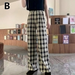 Naiste retro laia s&auml;&auml;rega vabaaja p&uuml;ksid, elastsed suvised k&otilde;rge v&ouml;&ouml;kohaga lahtised ruudulised kerged one size must/valge