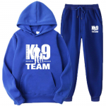 K9 Team K9 Unit Malinois &uuml;hev&auml;rviline meeste komplekt, meeste naiste fliisist kapuutsid + p&uuml;ksid, kaheosaline spordidress Trendikas spordir&otilde;ivaste komplekt M