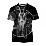 Jumeast 3D Evil Satanism Saatan Prinditud Meeste T-s&auml;rgid Grunge Y2K Vabaaja T-s&auml;rgid &Otilde;udusmood T&auml;navar&otilde;ivad T-s&auml;rk gooti tops L