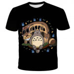 Totoro T-s&auml;rgid Naljakad armsad anime 3D-s&auml;rgid Miyazaki Hayao Totoro T-s&auml;rk Mood vabaaja suvetopsid l&uuml;hikeste varrukatega s&auml;rgid XL