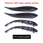 Auto uksek&auml;epideme katte trimmi vahetus BMW F30 F80 F31 F32 F33 F34 F35 F36 3 4 3gt seeria 2012-2018 Carbon Look Outer jaoks 4 Pcs Carbon pattern