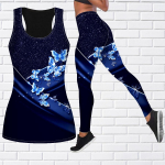 Crossed Butterflies Print joogariietus naistele Mood Treening Retuusid Fitness Sport Vabaaja joogap&uuml;ksid XS