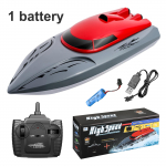 2,4G RC Boat Kiire 20km/h Kaugjuhtimispult SpeedBoat RC Ship Kokkup&otilde;rkevastased m&auml;nguasjad punane