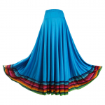 Swing seelik Flamenco ballisaali kost&uuml;&uuml;m tantsuriided uhke kleit pikk seelik tantsulava esinemiseks 5XL 87cm taevasinine v&auml;rv