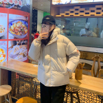 Uued talvised kahe sule puuvillast polsterdatud riided naistele S beež