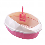 JIUJIU kassik&auml;imla, poolkinnine kassiliivakast, topeltm&auml;nnipuidust kassi pritsmevastane kakakast kassi tualettruumi koolitus cat litter box+ mesh