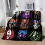 Ghost Band tekk diivanvoodi magamistoa elutuppa, Rootsi rokkb&auml;ndile, tekile, couverturefrazadale, filtrile, halloweeni kingitusele 75x100cm 30x40inch