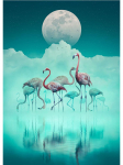 Fantaasialoomad L&otilde;vihunt Kotkaskaru Tiiger Linnadžungel Plakat L&otilde;uendimaal Vintage P&otilde;hjala Seinakunst Elutoa Kodukujundus 21x30cm No Frame