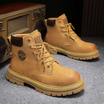 Meeste ja naiste poolsaapad ehtsast nahast l&uuml;hikesed saapad Retro-t&ouml;&ouml;riista saapad vabaajajalatsid 36 kuld