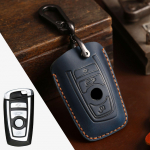 HALLMO k&auml;sit&ouml;&ouml;na valmistatud luksuslik nahast auto v&otilde;tmekohver BMW RED jaoks 2 Buttons must