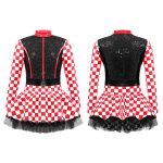 V&otilde;idus&otilde;itja kost&uuml;&uuml;m T&uuml;drukutele V&otilde;idus&otilde;idus S&otilde;idukijuhi kombinesooni kleit lastele Halloweeni j&otilde;ulude v&otilde;idus&otilde;idu riietus 3-4 Years punane