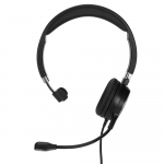 &Uuml;he k&otilde;rvaga USB-peakomplektiga k&otilde;rvaklapid Juhtmega k&otilde;nekeskuse teenindus arvuti &auml;rik&otilde;rvaklapp arvuti kontoripeakomplekt mikrofoniga must