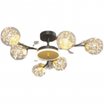 Moodne minimalistlik t&auml;hel&uuml;hter Crystal Light Luxury elutoa l&uuml;hter Magamistoa l&uuml;hter 6 heads
