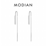 Modian geomeetrilised k&otilde;rvar&otilde;ngad, pikkade tutiga k&otilde;rvar&otilde;ngad naistele 925 sterling h&otilde;bedast pulmaehted h&otilde;be