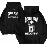 Death Row Recordsi kapuuts Unisex naiste &uuml;lisuur kapuuts Hip Hop pusad Pusad pikkade varrukatega kapuutsiga kampsunid t&uuml;drukute mantlid 2XL