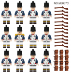 8037A Vana-Euroopa s&otilde;duri v&auml;ikestest osakestest jalav&auml;enukk ehitusploki m&auml;nguasi lastele