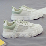 Disainerplatvormi jooksutossud Naiste tennised Naine k&otilde;ndivad paksud tossud, valged vabaaja tossud vulkaniseeritud kingadel 40