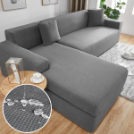 Veekindlad elastsed diivanikatted Tahke diivanikate L kujuga nurgadiivani libisemiskate Kaitsev diivanikatted 1/2/3/4 istet 1 seater 90-140cm helehall v&auml;rv