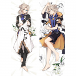 Genshin Impact Albedo Cosplay Dakimakura padjap&uuml;&uuml;r Albedo virsikunahast kallistav kehapadjap&uuml;&uuml;r Otaku padjap&uuml;&uuml;r Kodukaunistus 40x120cm