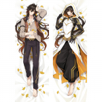 M&auml;ng Genshin Impact Morax Zhong Li Cosplay padjap&uuml;&uuml;r Dakimakura Meessoost Otaku Kallistav Keha Padja P&uuml;&uuml;r padjap&uuml;&uuml;r 40x120cm