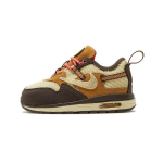 Travis Scott x Nike Air Max 1 TD Baroque Brown Beebi tossud Lemon-Drop Wheat Chile-Red DN4170-200 19.5 beige