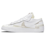 sacai x Nike Blazer Low Valged Lakknahast Unisex Tossud Sail DM6443-100 35.5