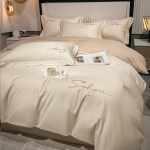 400TC Egiptuse puuvillast voodipesukomplekt Luksuslik Queen-suurusega Tekkkate voodilina komplekt Padjap&uuml;&uuml;r Voodipesu Nordic Simple Style Flat Bed Sheet&Ru Europe Size 4pcs