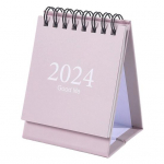 2023-2024 Mini lauakalender Plaan Raamat Spiraalm&auml;his Lehek&uuml;lje p&ouml;&ouml;ramise kuup&auml;eva salvestamine 17 Kuukalender h&ouml;&ouml;veldamiseks S&uuml;ndmuste logi Aasta 2024 kalender roosa