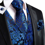 Hi-Tie Tuxedo vest meestele, &uuml;likond, vest kaelaside, taskur&auml;tik, mansetin&ouml;&ouml;bid pulma&auml;ri jaoks L