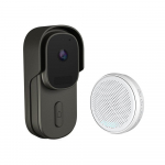 1080P video uksekella juhtmevaba nutikas uksekellakaamera koos Chime Tuya APP 2,4 GHz WiFi IP65 veekindel tumehall v&auml;rv