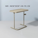 Valge reguleeritav kokkupandav magamistoa k&uuml;lglaud Kaasaskantav diivanilaud Majapidamises kasutatavad metallist elutoa laud m&ouml;&ouml;blitarbed kollane