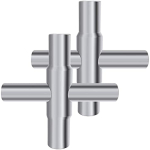 4-suunaline kraani v&otilde;ti raskeveokite veev&otilde;ti terasest veevarustuse v&otilde;ti klapi kraani v&auml;ljavoolu ja vooliku jaoks, 2 pakki