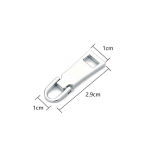 Uus universaalne DIY metallist t&otilde;mblukuga liugur T&otilde;mbluku pea eemaldatav kott Aksessuaarid &Otilde;mblemine 1x2.9x1cm h&otilde;be