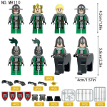 8tk M8110 Evil Knight keskaegne s&otilde;dur Ambur laste ehitusplokk m&auml;ngurelv