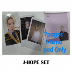 BTS Deco komplekt liikme kohta Instant Photoset + Back to Back Photocard + Memo Pad komplekt