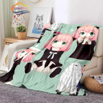 Jaapani animatsioon SPY&times;FAMILY flanell Pehme tekk Anya Forger Girl Tekk Konditsioneer uinak Reisi telkimine 75x90cm
