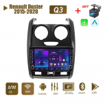 Loominguline Android Renault Duster 2015-2020 jaoks koos nupunupuga auto CarPlay raadio video multimeedia GPS-m&auml;ngija 2+32 GB 1+16GB