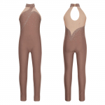 Lastele, t&uuml;drukutele, s&auml;rav kivist iluuisutamine Unitardi varrukateta kombinesoon, v&otilde;imlemine, tantsuetendus 7-8 Years punane