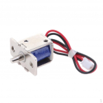 DC12V 0,5A terasest v&auml;ikese mikropistikuga lukuga elektromagnetkapp