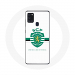 Samsung Galaxy A21S &uuml;mbris scp sport portugali valgel taustal