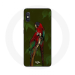 &Uuml;mbris Xiaomi Redmi Note 5 AI kahe kaameraga Pionus Parrot Red jaoks